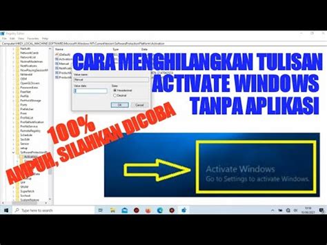 Cara Menghilangkan Tulisan Activate Windows Pada Windows 10 YouTube