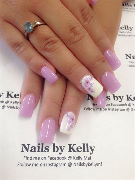 Spring Gel Nail Designs Gel Nails With Spring Flowers Fiori Unghie