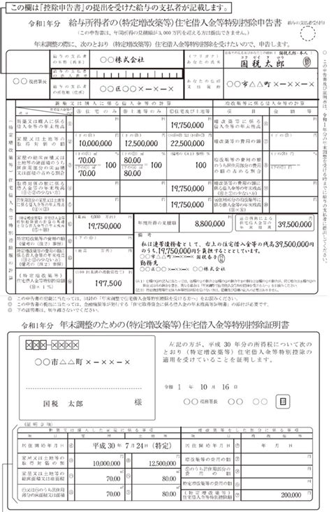 年末調整で住宅ローン控除の申告書の書き方・記入例は？ 税金・社会保障教育