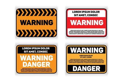 Warning sign vector design 21738511 Vector Art at Vecteezy