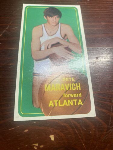 1970 71 Topps 123 Pistol Pete Maravich HOF Rookie Card Sharp Edges