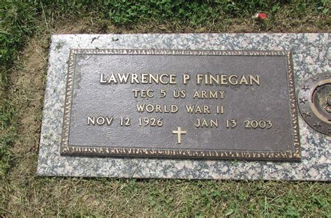 Lawrence Paul Finegan M Morial Find A Grave