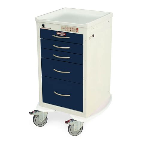 Harloff Mds1824ekc05 M Series Mini Width Short Anesthesia Procedure Cart