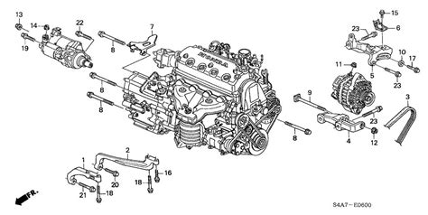 Exploring The Engine Mount Diagram Of The 2000 Honda Civic