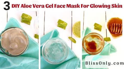 Top 3 DIY Aloe Vera Gel Face Mask For Glowing Skin - BlissOnly