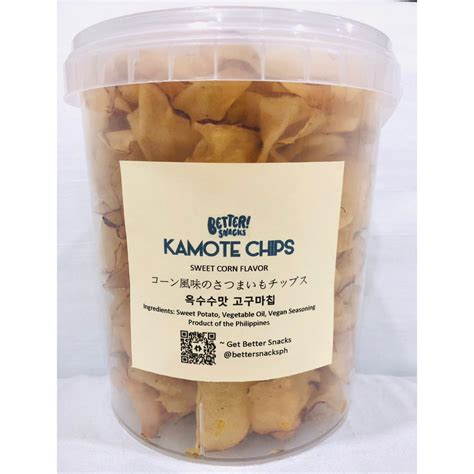 Better Snacks Kamote Chips - Sweet Corn flavor Kamote Chips M tub | Shopee Philippines