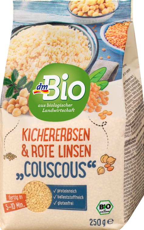 dmBio Couscous Kichererbsen roten Linsen 250 g dauerhaft günstig