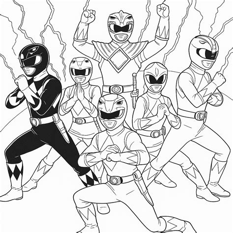 14 Desenhos de Power Rangers para colorir e imprimir