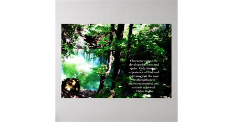 Helen Keller Quote Beautiful Nature Photograph Poster Zazzle