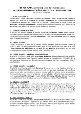 Viaje De Estudios Pdf