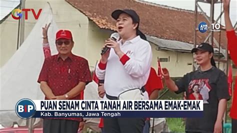 Safari Politik Ketua DPP PDIP Ikuti Senam Cinta Tanah Air Di Banyumas