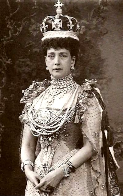 A Rare Unretouched Photograph Of Queen Alexandra At The Age Of Fifty