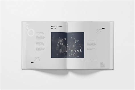 Square Hardcover Book Mockups MasterBundles