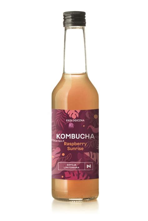 KOMBUCHA KOKTAJLOWA RASPBERRY SUNRISE BIO 270 Ml DELIKATNA