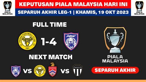 Keputusan Separuh Akhir Piala Malaysia Hari Ini Perak Fc Vs