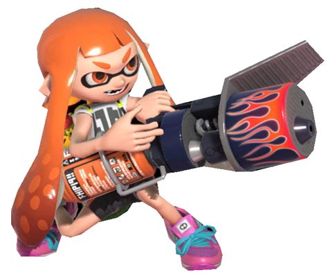 S1 Orange Inkling Girl Aiming By Transparentjiggly64 On Deviantart