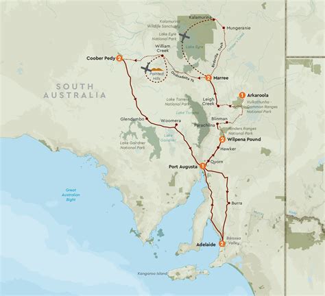 The Outback Australia Map