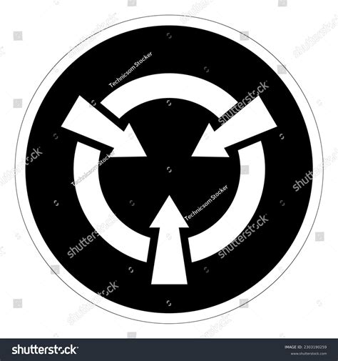 Electrostatic Sensitive Device Esd Symbol Sign Royalty Free Stock