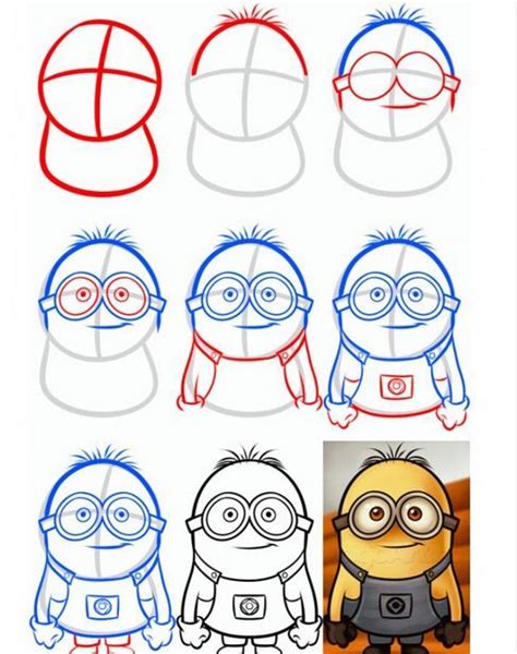 Minions Desenho Facil De Fazer - 7 ideias de Minions | desenho passo a passo, aprender a desenhar ...