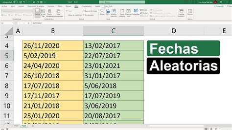 Como Rellenar Fechas En Excel