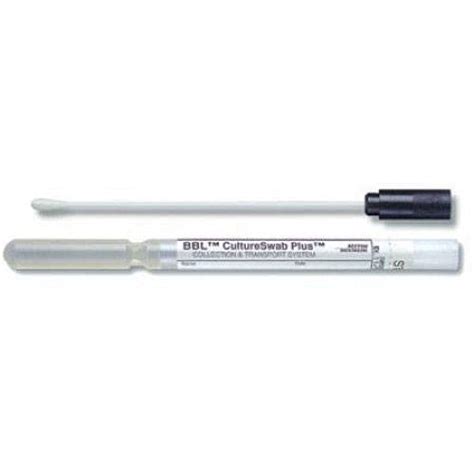 Bd 220121 Bbl Cultureswab Plus Amies Gel With Charcoal Single Swabs