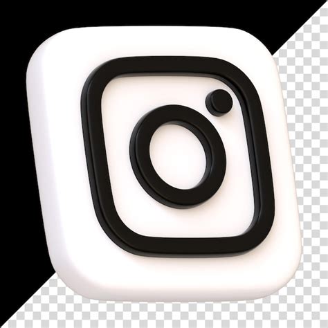 Premium Psd Instagram Icon Isolated On Black Background Camera Icon