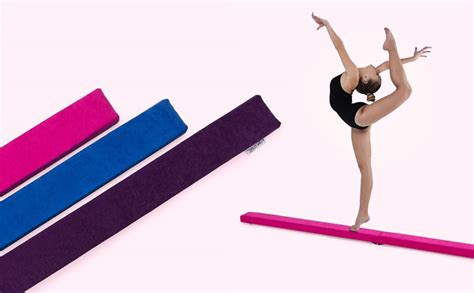 Funture 7ft Folding Gymnastics Balance Beam Faux Suede Kids