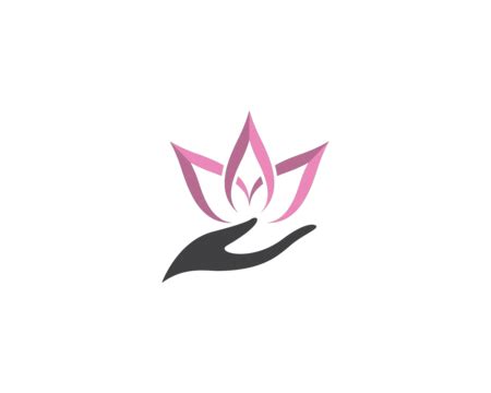 Lotus Symbol Vector Icon Illustration Feminine Art Water Vector