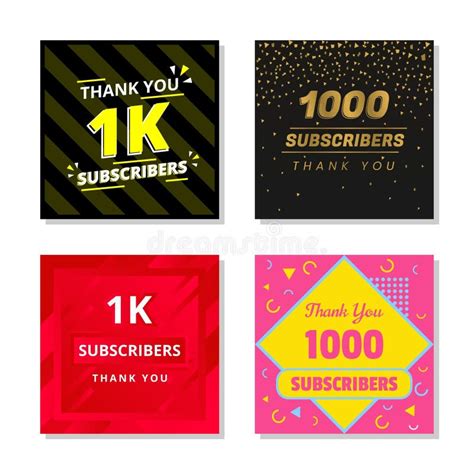 1k Subscribers Stock Illustrations 295 1k Subscribers Stock