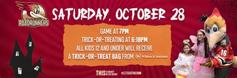 Tucson Roadrunners Road Ahead: A Spooky Weekend - TucsonRoadrunners.com