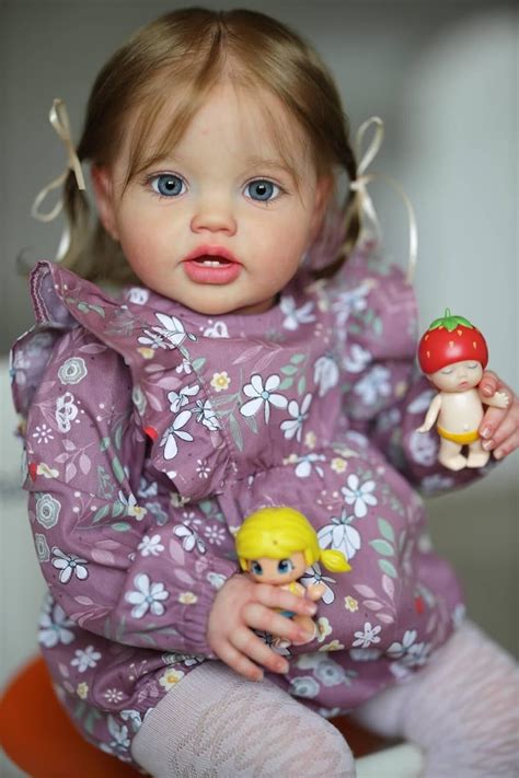 Zero pam Reborn Baby Mädchen 60 cm Lebensechte Silikon Baby Mädchen