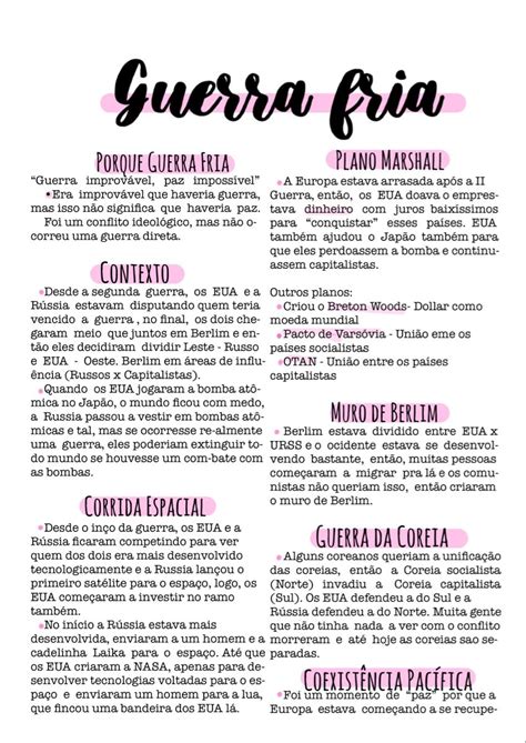 Resumo guerra fria – Artofit