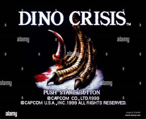 Dino Crisis Sony Playstation 1 Ps1 Psx Editorial Use Only Stock