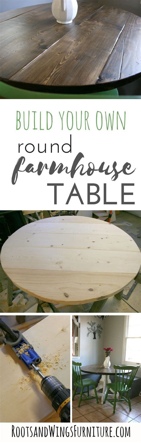 How To Build A Custom Sized Round Table Top Build Your Own Farmhouse