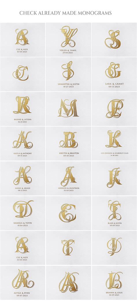 WEDDING Monogram, Monogram Logo, Wedding Logo, Wedding Monogram Design ...