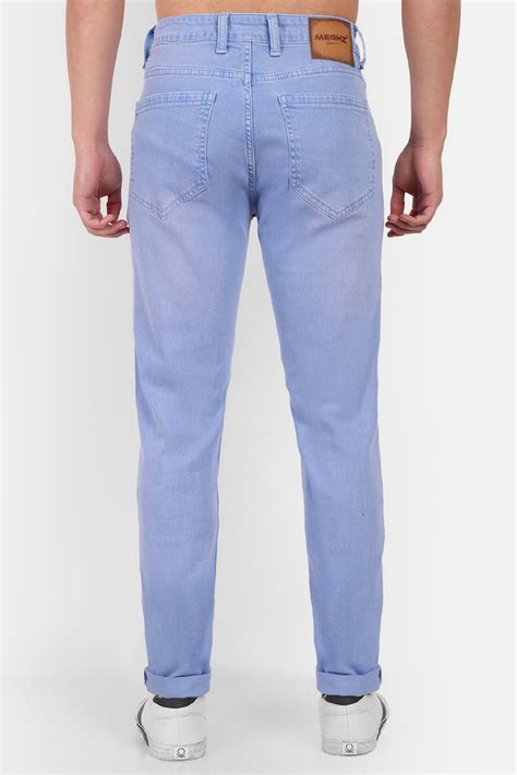 Men Sky Blue Denim Jeans