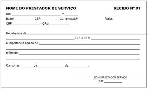 Como Fazer Um Recibo De Pagamento De Serviço - Como