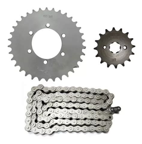 Kit De Sprocket 34dx13d 520h 102 Para Moto Italika 250z