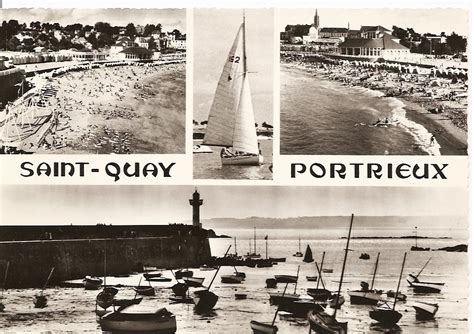 Saint Quay Portrieux Grande plage et jetée de Portrieux Carte