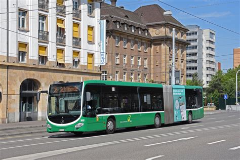 BVB MAN Gelenkbus Nr 754 BS 3254 Unterwegs Auf Der Linie 36 In Basel