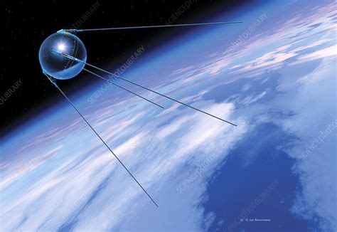 Sputnik 1 satellite - Stock Image - S770/0010 - Science Photo Library