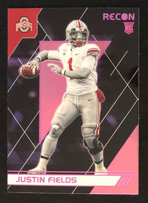 Chronicles Recon Dp Justin Fields Rc Ohio State Pink Foil Card