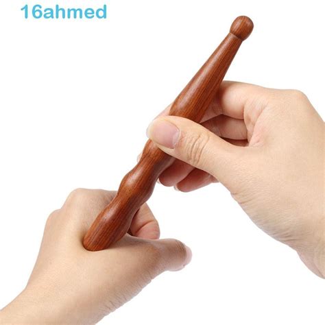 Ahmed Reflexology Massager Tool Hand Head Face Body Portable Wooden