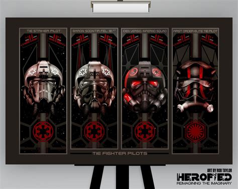 Star Wars tie Fighter Pilot Helmet Composite Art Print by Herofied ...