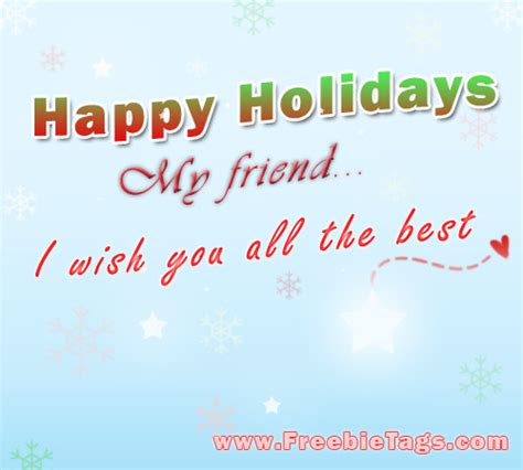 Happy holidays tag for all your friends on facebook