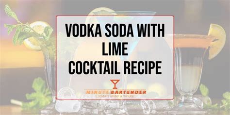 Soapy Tits Recipe MINUTE BARTENDER