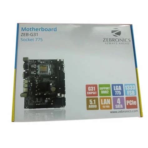 Zebronics Motherboard, ZEB-G31 at Rs 2200/piece in Surat | ID: 19956030462