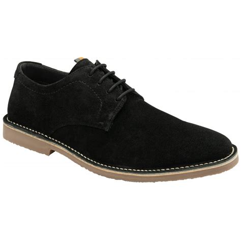 Buy men's black suede Frank Wright Rydal shoe online