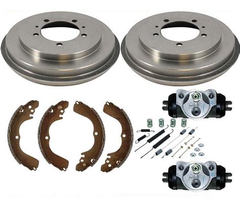 Rear Brake Drum Drums Shoes Spring Wheel Cylinder For Mitsubishi