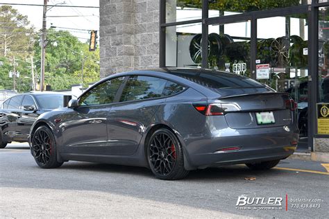 Tesla Model With In Rotiform Sgn Wheels And Michelin P Flickr